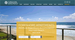 Desktop Screenshot of foreshoreapartmentsgoldcoast.com.au